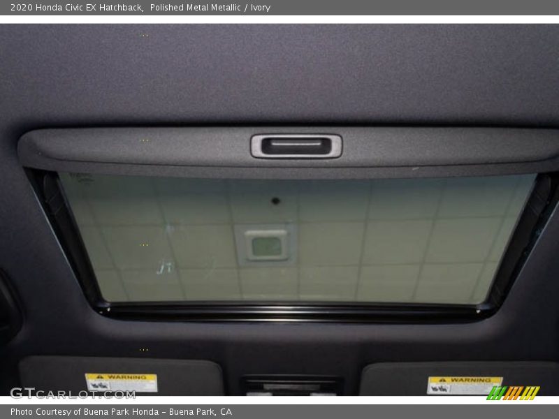 Polished Metal Metallic / Ivory 2020 Honda Civic EX Hatchback