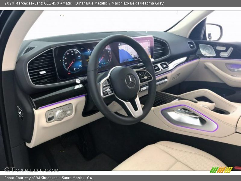 Lunar Blue Metallic / Macchiato Beige/Magma Grey 2020 Mercedes-Benz GLE 450 4Matic