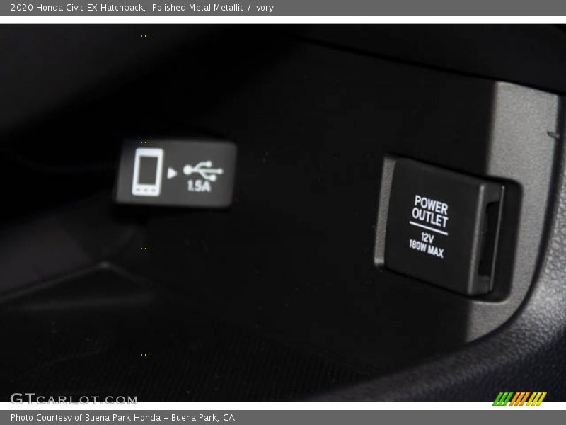 Polished Metal Metallic / Ivory 2020 Honda Civic EX Hatchback