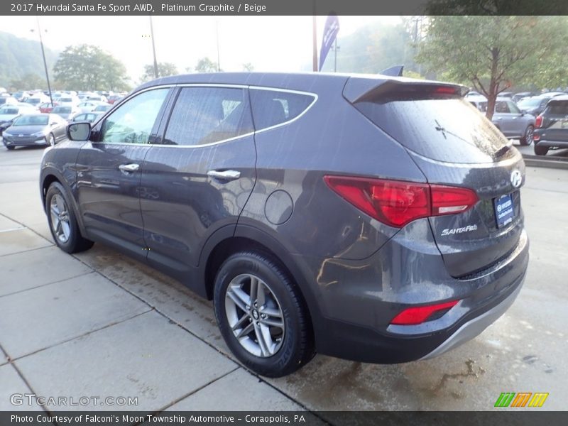 Platinum Graphite / Beige 2017 Hyundai Santa Fe Sport AWD