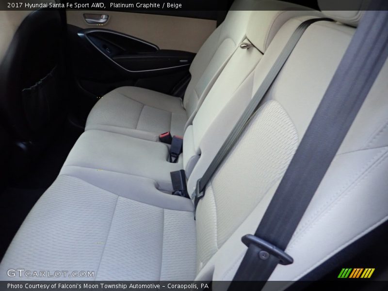 Platinum Graphite / Beige 2017 Hyundai Santa Fe Sport AWD