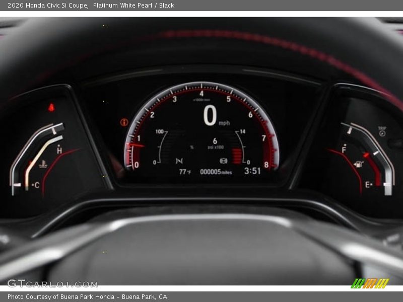  2020 Civic Si Coupe Si Coupe Gauges