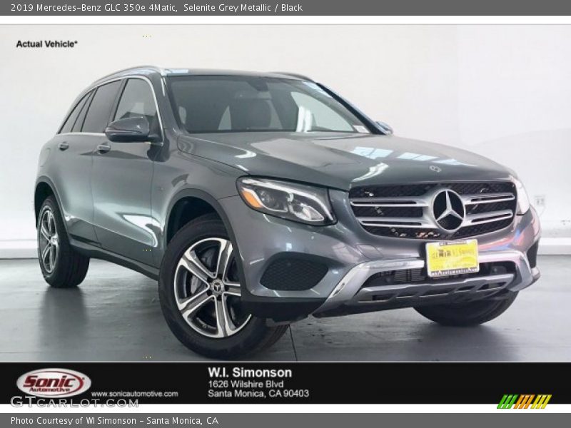 Selenite Grey Metallic / Black 2019 Mercedes-Benz GLC 350e 4Matic