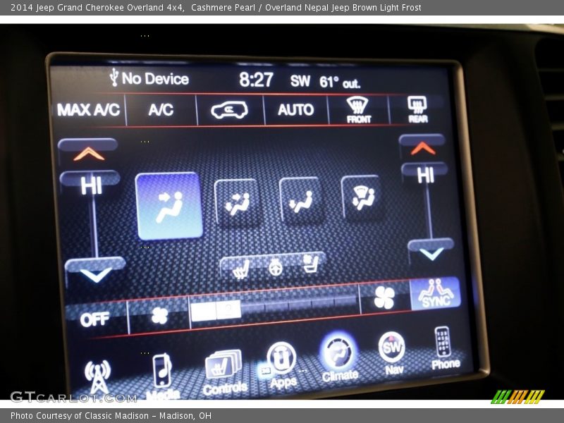 Cashmere Pearl / Overland Nepal Jeep Brown Light Frost 2014 Jeep Grand Cherokee Overland 4x4