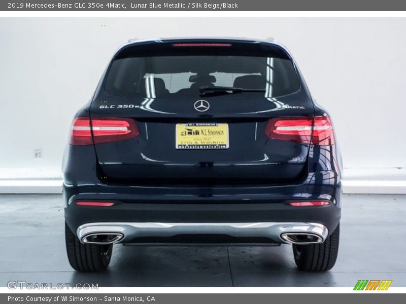 Lunar Blue Metallic / Silk Beige/Black 2019 Mercedes-Benz GLC 350e 4Matic