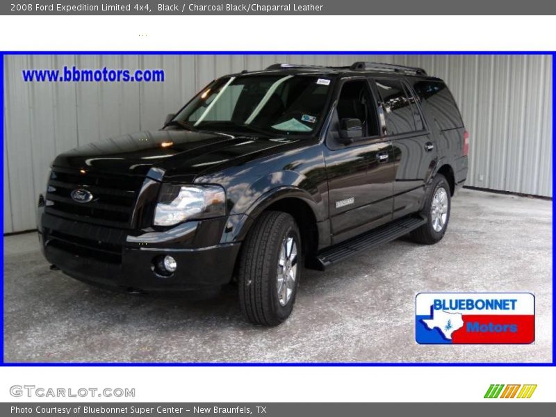 Black / Charcoal Black/Chaparral Leather 2008 Ford Expedition Limited 4x4