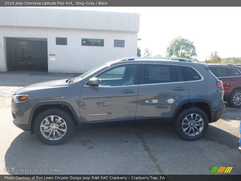 Sting-Gray / Black 2019 Jeep Cherokee Latitude Plus 4x4