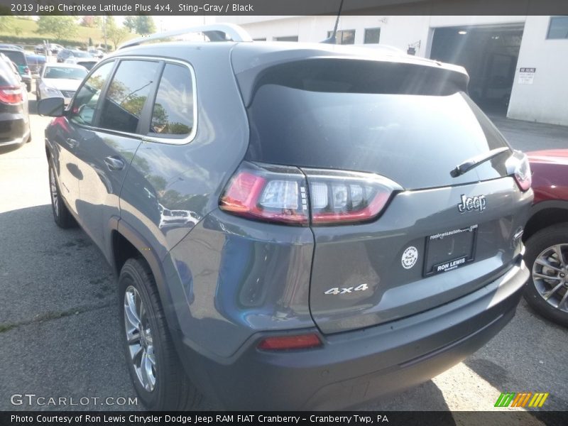 Sting-Gray / Black 2019 Jeep Cherokee Latitude Plus 4x4