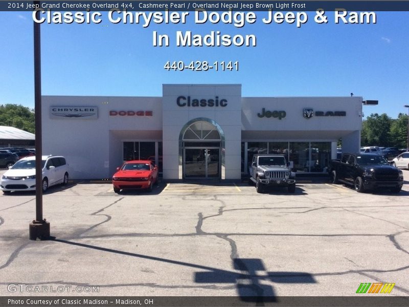 Cashmere Pearl / Overland Nepal Jeep Brown Light Frost 2014 Jeep Grand Cherokee Overland 4x4