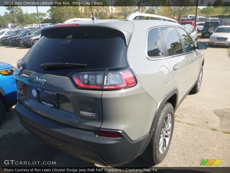 Sting-Gray / Black 2019 Jeep Cherokee Latitude Plus 4x4