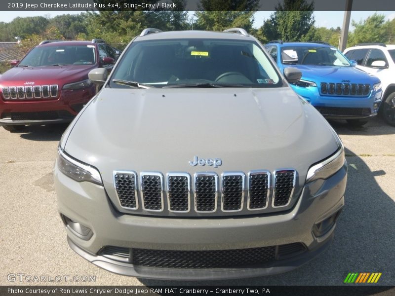 Sting-Gray / Black 2019 Jeep Cherokee Latitude Plus 4x4