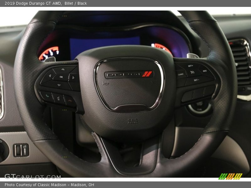 Billet / Black 2019 Dodge Durango GT AWD