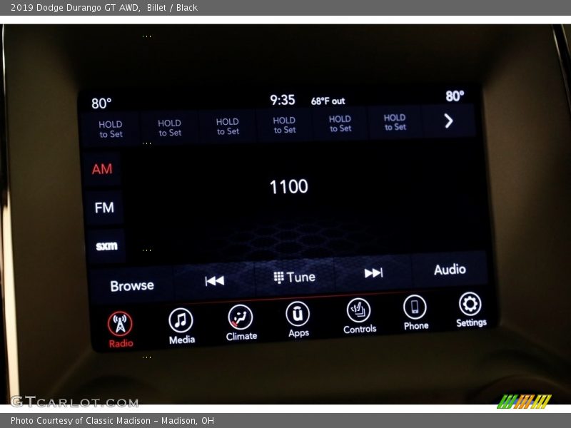 Billet / Black 2019 Dodge Durango GT AWD