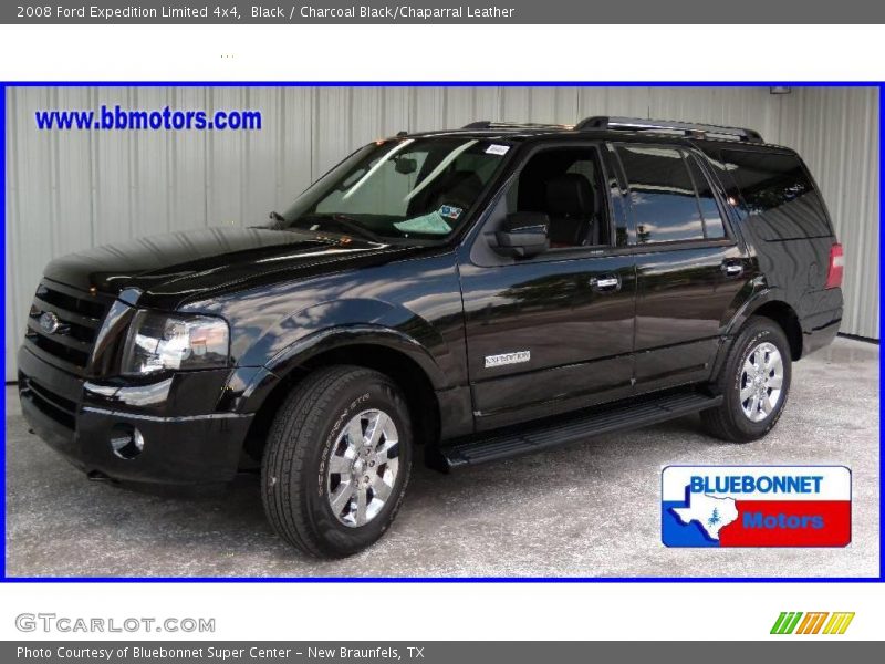 Black / Charcoal Black/Chaparral Leather 2008 Ford Expedition Limited 4x4