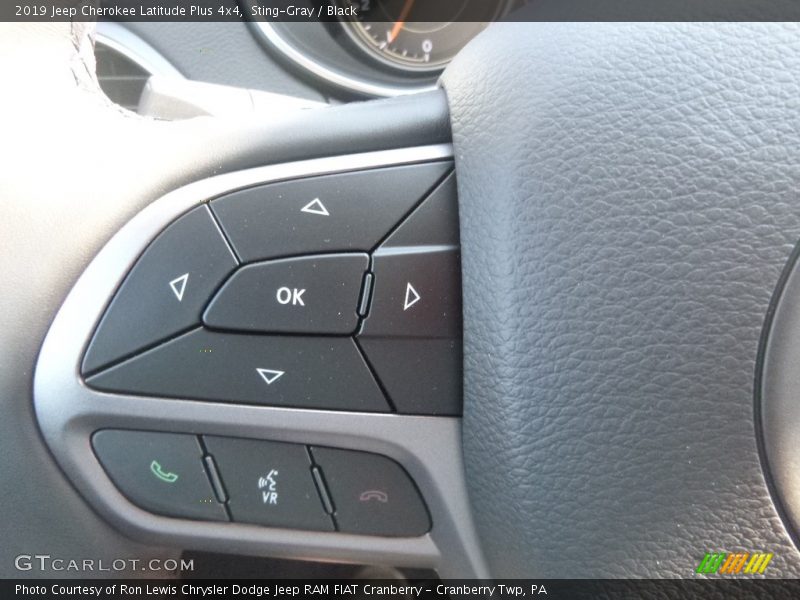 Sting-Gray / Black 2019 Jeep Cherokee Latitude Plus 4x4