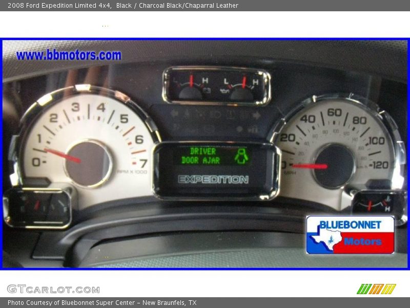 Black / Charcoal Black/Chaparral Leather 2008 Ford Expedition Limited 4x4