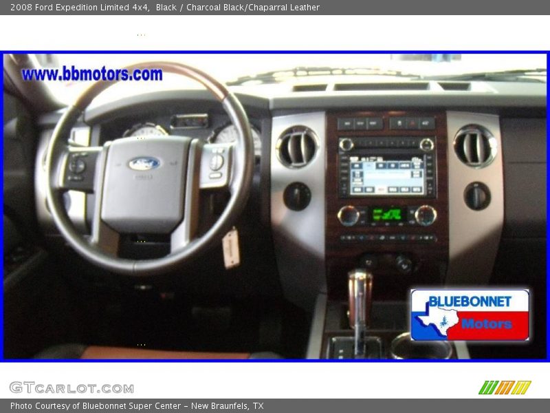 Black / Charcoal Black/Chaparral Leather 2008 Ford Expedition Limited 4x4