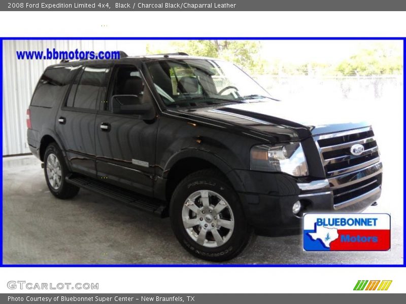Black / Charcoal Black/Chaparral Leather 2008 Ford Expedition Limited 4x4