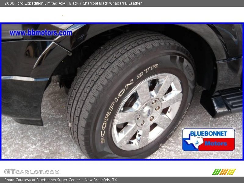 Black / Charcoal Black/Chaparral Leather 2008 Ford Expedition Limited 4x4