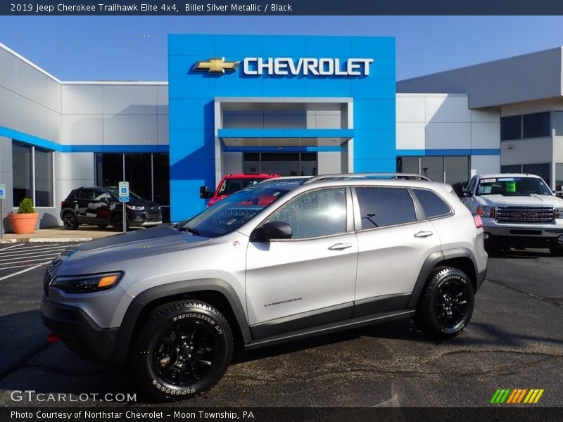 Billet Silver Metallic / Black 2019 Jeep Cherokee Trailhawk Elite 4x4