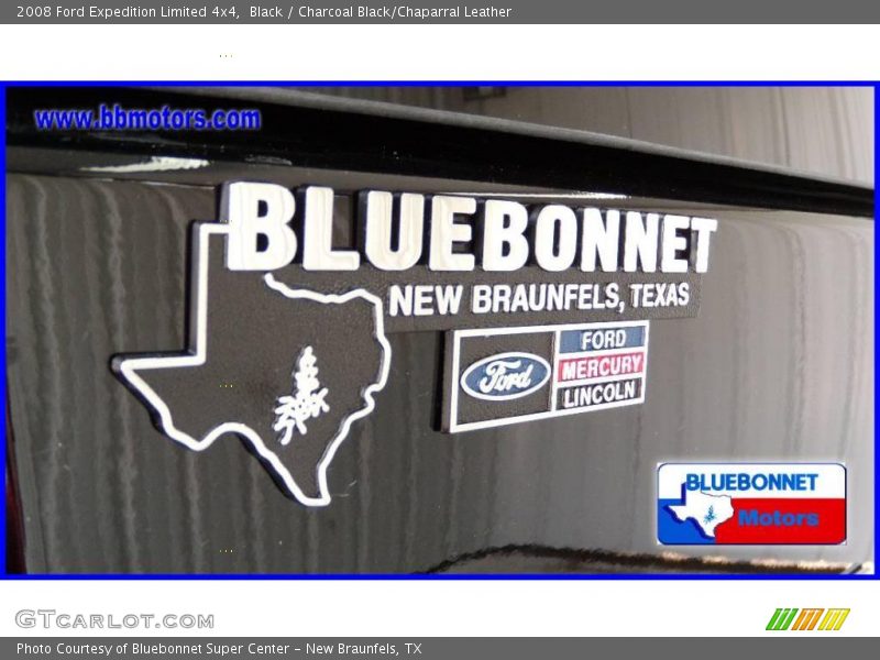 Black / Charcoal Black/Chaparral Leather 2008 Ford Expedition Limited 4x4