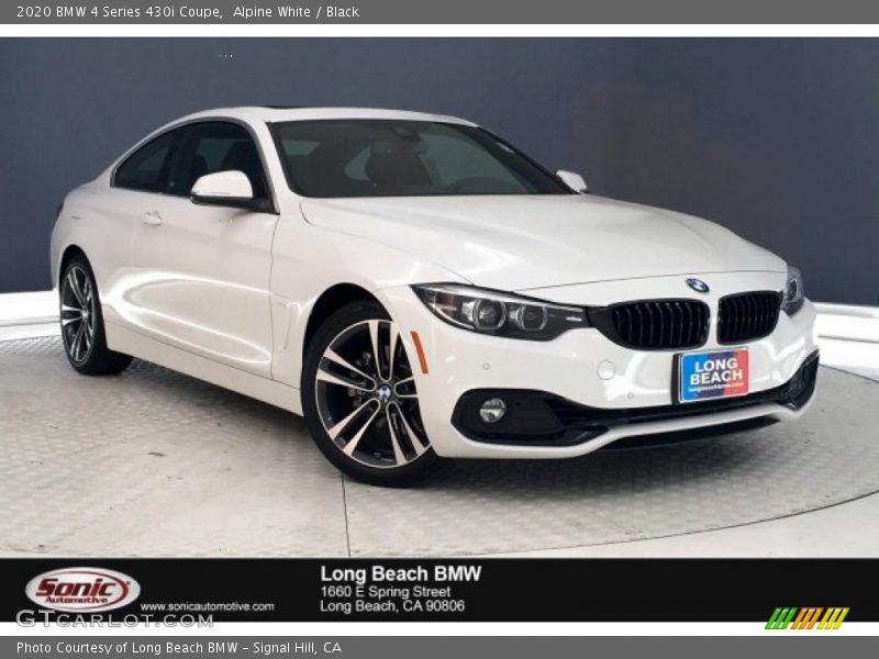 Alpine White / Black 2020 BMW 4 Series 430i Coupe
