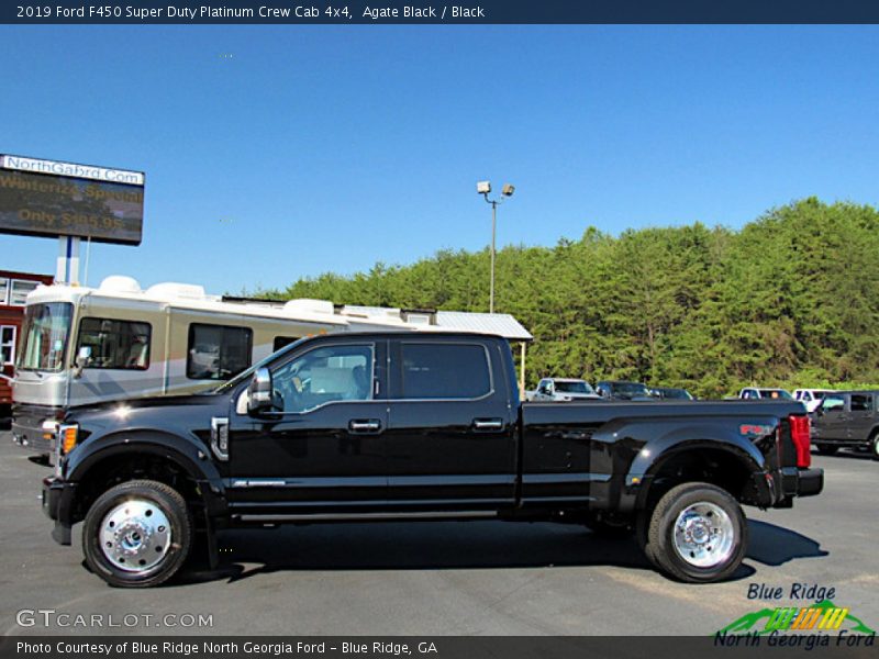 Agate Black / Black 2019 Ford F450 Super Duty Platinum Crew Cab 4x4
