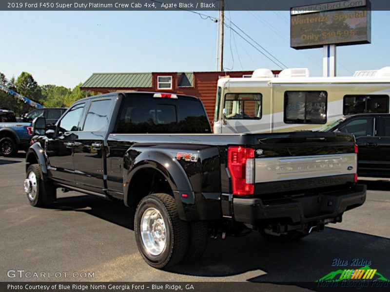 Agate Black / Black 2019 Ford F450 Super Duty Platinum Crew Cab 4x4