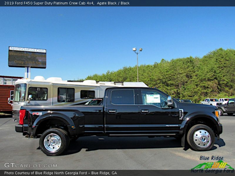 Agate Black / Black 2019 Ford F450 Super Duty Platinum Crew Cab 4x4