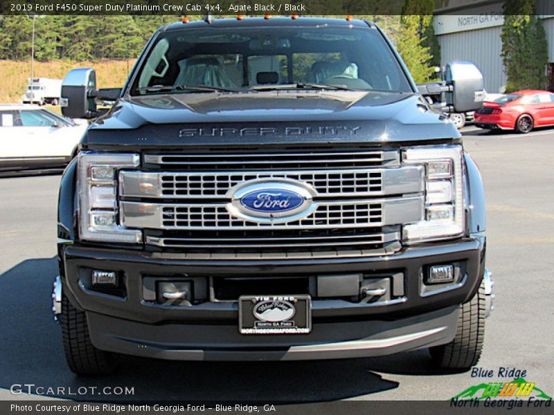 Agate Black / Black 2019 Ford F450 Super Duty Platinum Crew Cab 4x4