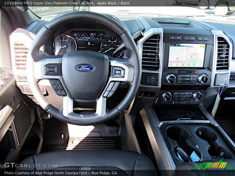 Agate Black / Black 2019 Ford F450 Super Duty Platinum Crew Cab 4x4