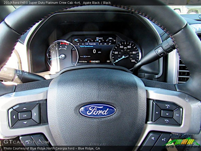 Agate Black / Black 2019 Ford F450 Super Duty Platinum Crew Cab 4x4