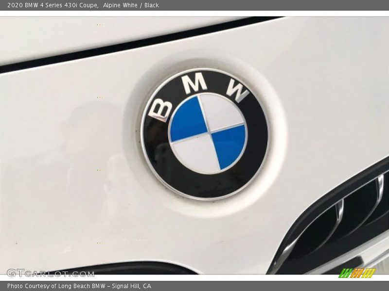 Alpine White / Black 2020 BMW 4 Series 430i Coupe