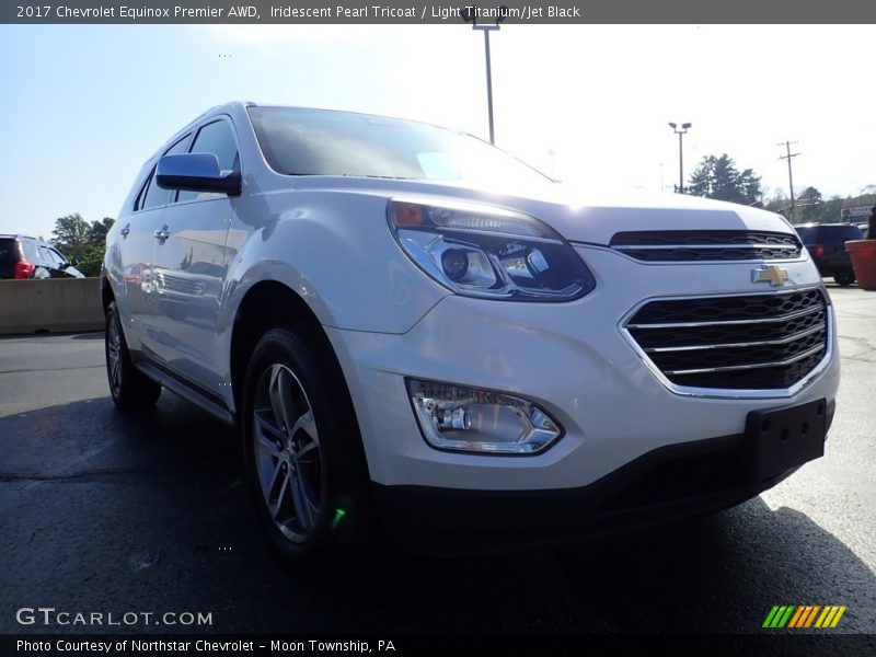 Iridescent Pearl Tricoat / Light Titanium/Jet Black 2017 Chevrolet Equinox Premier AWD
