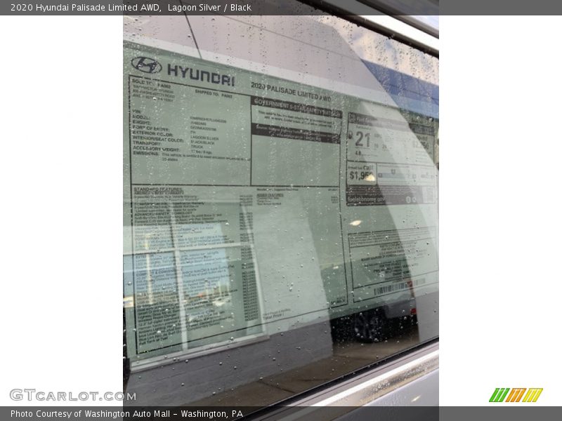 Lagoon Silver / Black 2020 Hyundai Palisade Limited AWD
