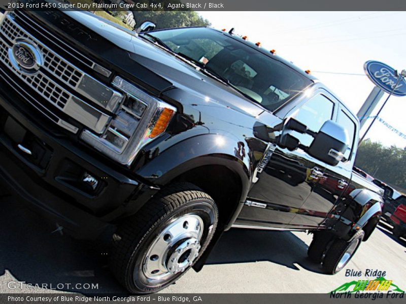 Agate Black / Black 2019 Ford F450 Super Duty Platinum Crew Cab 4x4