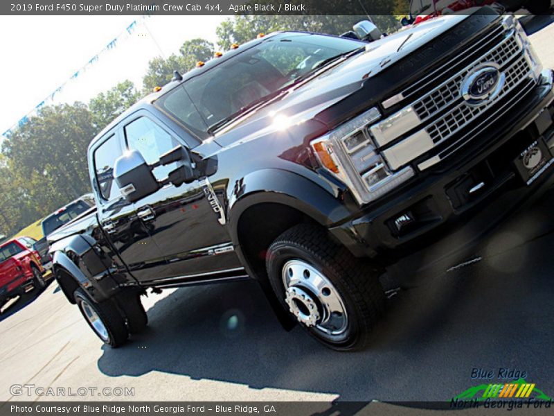 Agate Black / Black 2019 Ford F450 Super Duty Platinum Crew Cab 4x4