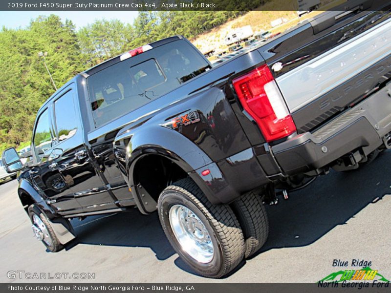 Agate Black / Black 2019 Ford F450 Super Duty Platinum Crew Cab 4x4