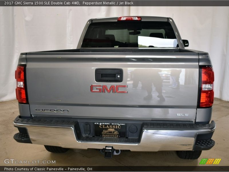 Pepperdust Metallic / Jet Black 2017 GMC Sierra 1500 SLE Double Cab 4WD