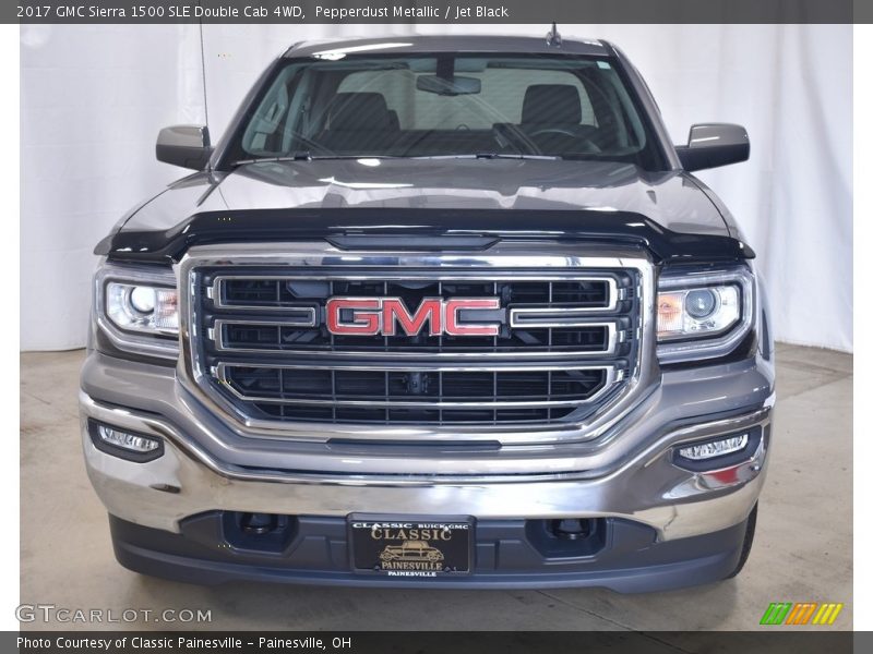 Pepperdust Metallic / Jet Black 2017 GMC Sierra 1500 SLE Double Cab 4WD