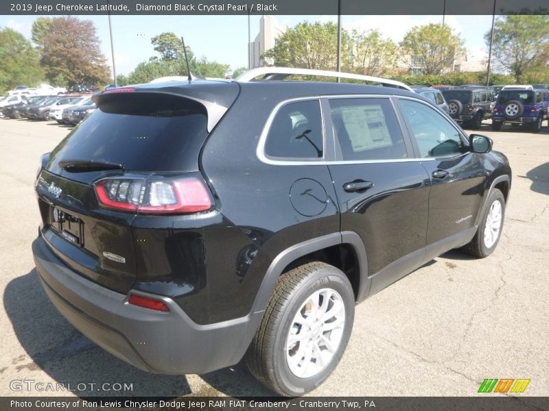 Diamond Black Crystal Pearl / Black 2019 Jeep Cherokee Latitude