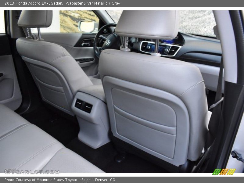 Alabaster Silver Metallic / Gray 2013 Honda Accord EX-L Sedan