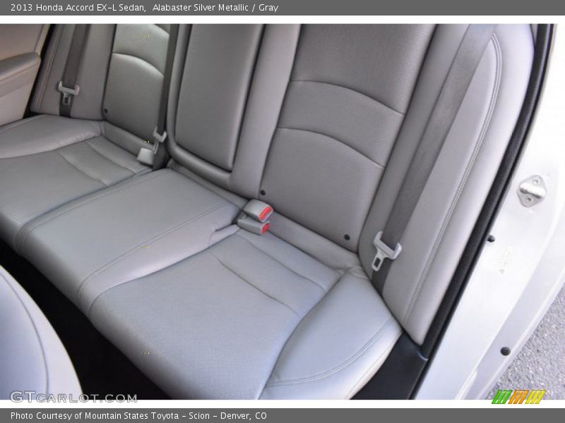 Alabaster Silver Metallic / Gray 2013 Honda Accord EX-L Sedan