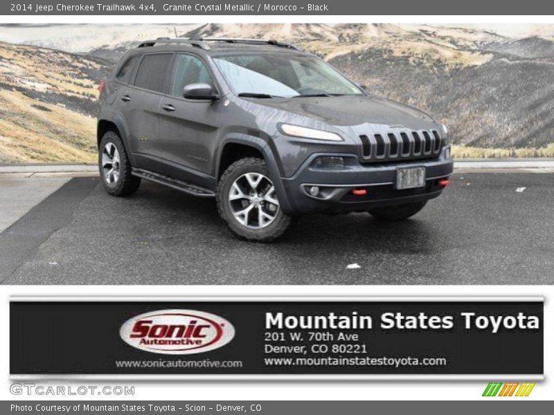 Granite Crystal Metallic / Morocco - Black 2014 Jeep Cherokee Trailhawk 4x4