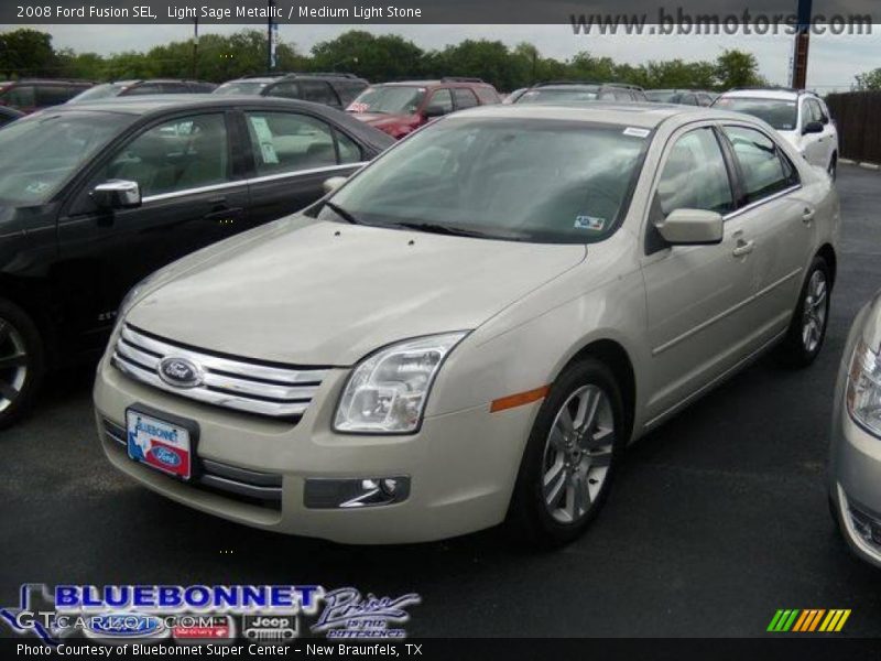 Light Sage Metallic / Medium Light Stone 2008 Ford Fusion SEL