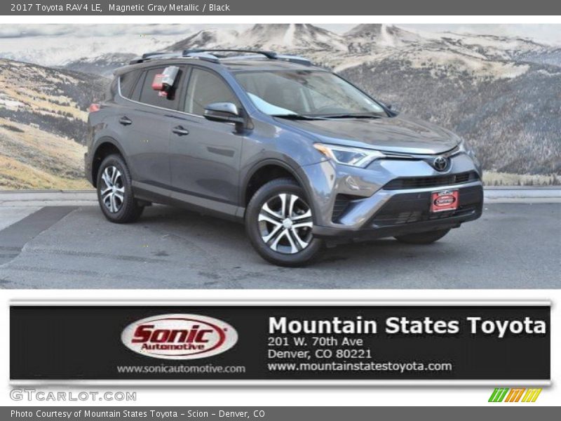 Magnetic Gray Metallic / Black 2017 Toyota RAV4 LE