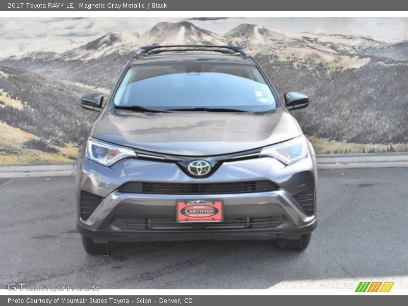 Magnetic Gray Metallic / Black 2017 Toyota RAV4 LE