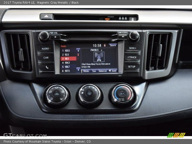 Magnetic Gray Metallic / Black 2017 Toyota RAV4 LE