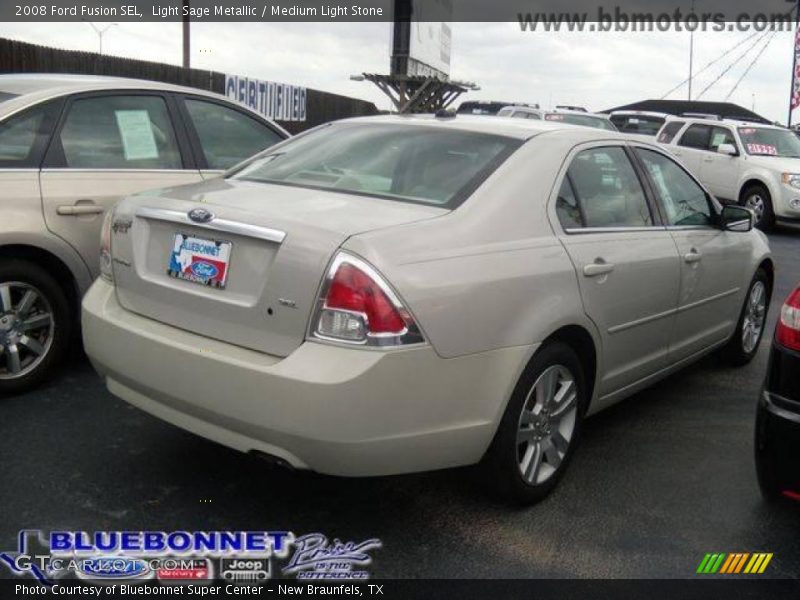 Light Sage Metallic / Medium Light Stone 2008 Ford Fusion SEL