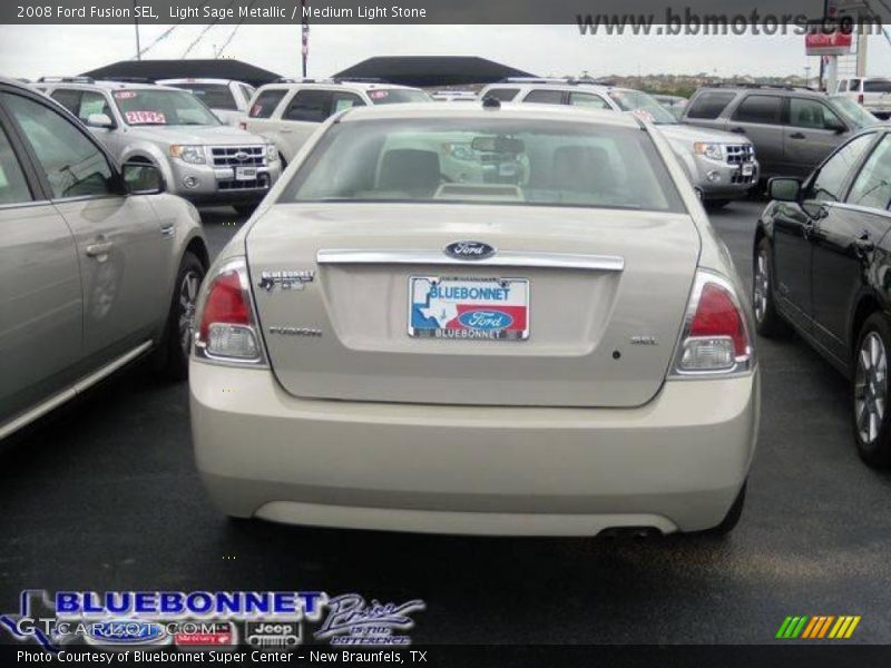 Light Sage Metallic / Medium Light Stone 2008 Ford Fusion SEL